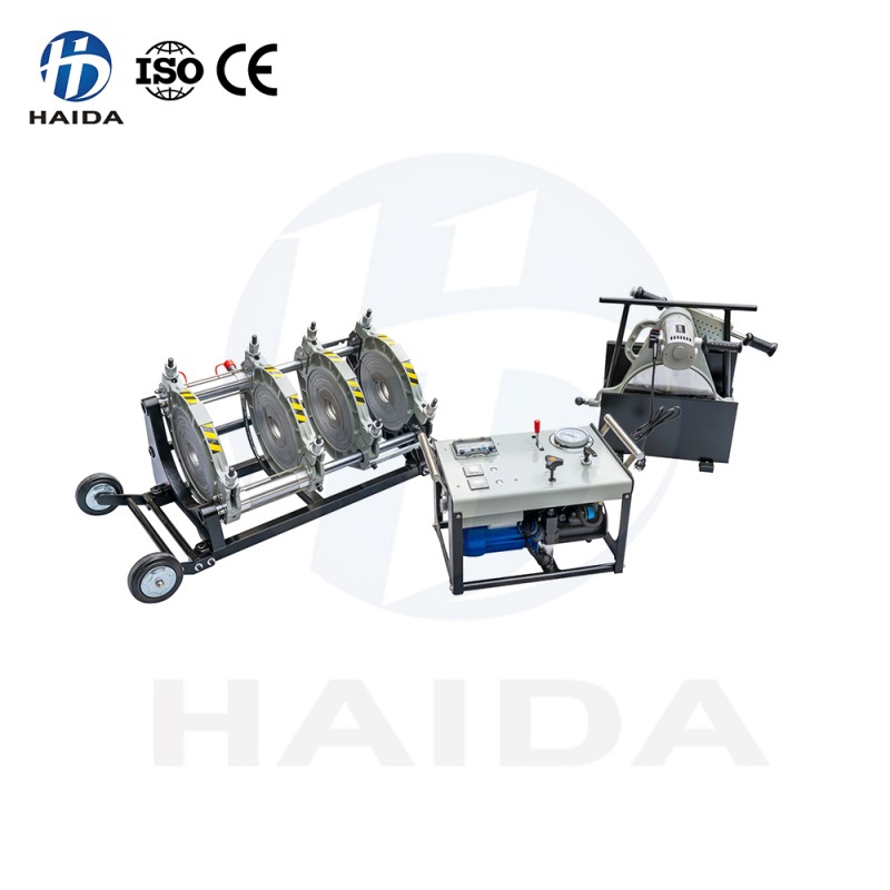 Black Semi-enclosed hydraulic butt welding machine